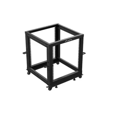 Lanberg Open Rack 12U 600x600-1100 regulowany czarny