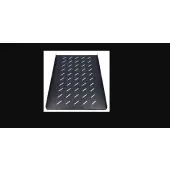 Extralink EX.8642-1U 750mm Czarna Półka 19", mocowana punktowo, do szaf o głębokości 1000mm