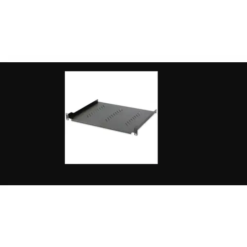 Intellinet Półka 1U 305mm rack 19" perforowana czarna
