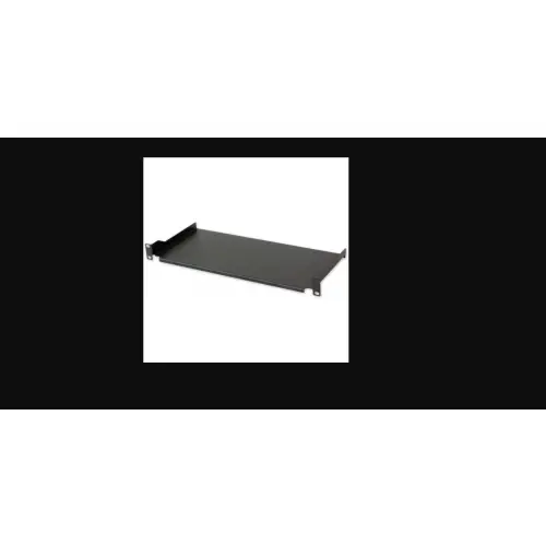 Intellinet Półka 1U 200mm rack 19" 2 punkty mocowania, pełna, czarna