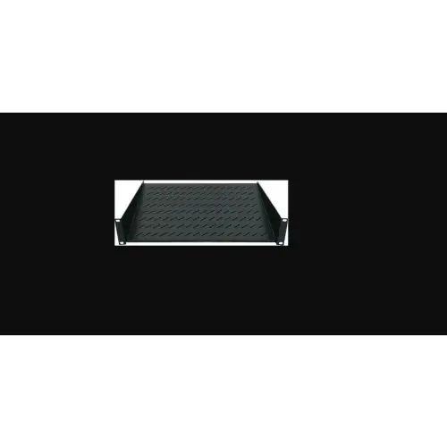 Intellinet Półka 1U 150mm rack 19" 2 punkty mocowania, pełna, czarna
