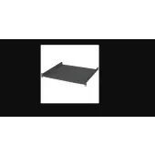 Intellinet Półka 1U 400mm rack 19" 2 punkty mocowania, perforowana, czarna_