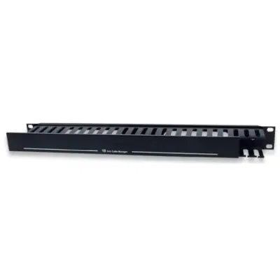 Intellinet 711685 Organizer kabli 1U do szaf Rack 19" z pokrywą, czarny