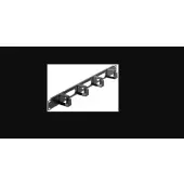 Intellinet 711050 Organizer kabli 1U do szaf Rack 19", 4 uchwyty 60 mm, czarny