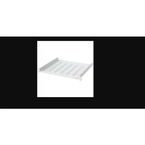 Intellinet 914888 Półka 1U 400mm rack 19" 2 punkty mocowania, perforowana, szara_