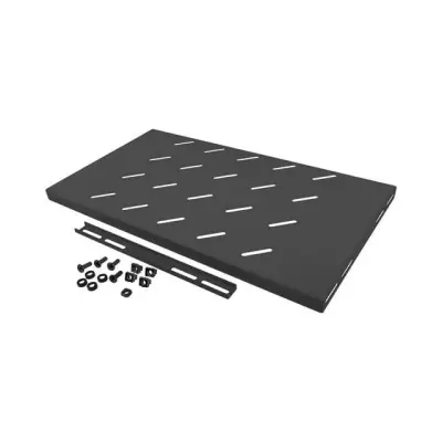 Lanberg Półka do szaf 19'' 450mm 1U czarna