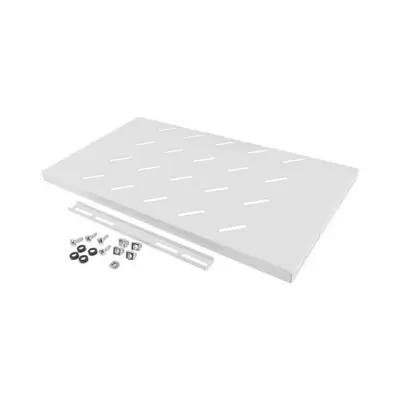 Lanberg Półka do szaf 19'' 450mm 1U szara