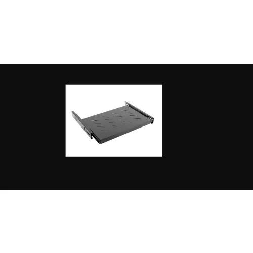 Lanberg Wysuwana półka do szaf 19'' 600mm 1U czarna
