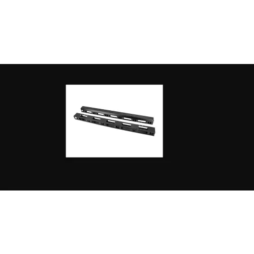 Lanberg Organizer Kabli Pionowy 22U czarny 2 sztuki
