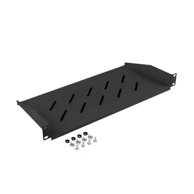 Lanberg Półka do szaf 19'' 350/450/600/800/1000mm 1U czarna