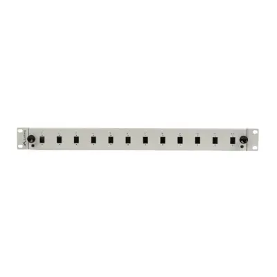 Lanberg Przełącznica światłowodowa 12XSC Simplex / 12XLC Duplex Rack 19'' 1U szara