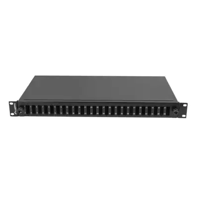 Lanberg Przełącznica światłowodowa 24XSC Duplex / 24XLC Quad Rack 19'' 1U czarna