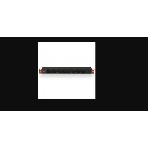 Techly 107746 Listwa zasilająca PDU Rack 19" 1U, 8x Schuko, 250V/16A, kabel C14 2m pod UPS