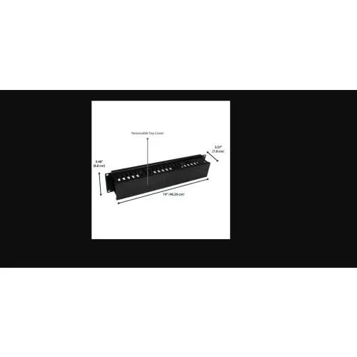 Techly 108316 Organizer kabli 2U do szaf Rack 19
