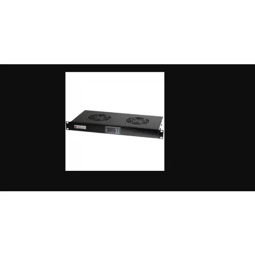 Techly 023349 Panel chłodzący 2x23W Rack 19" 1U, z termostatem LED