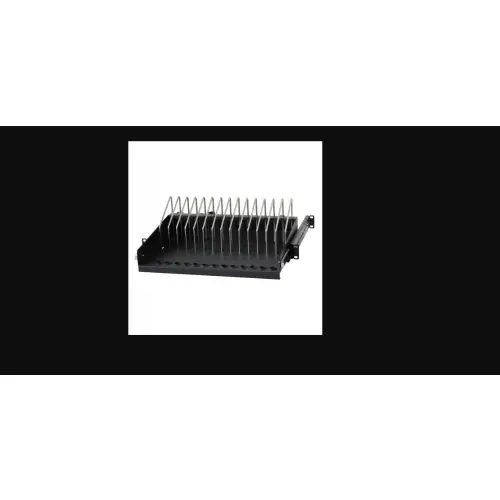 Techly 107753 Półka 1U rack 19", do ładowania 14 urządzeń mobilnych, wysuwana