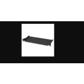 Techly 360882 Półka 1U 150mm rack 19, 2 punkty mocowania, perforowana, czarna