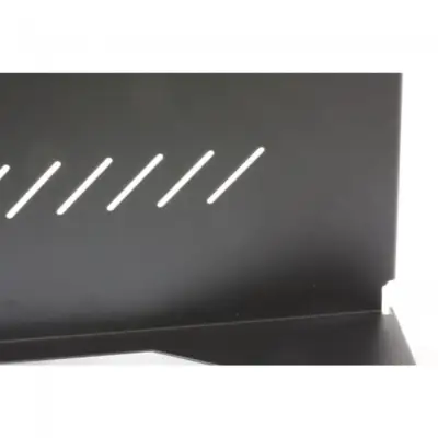 Techly 360882 Półka 1U 150mm rack 19, 2 punkty mocowania, perforowana, czarna