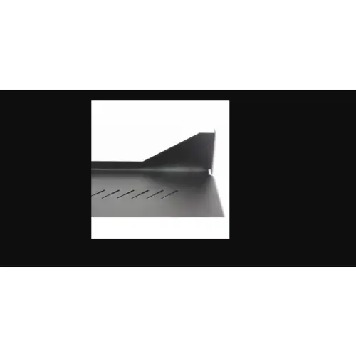 Techly 360882 Półka 1U 150mm rack 19, 2 punkty mocowania, perforowana, czarna