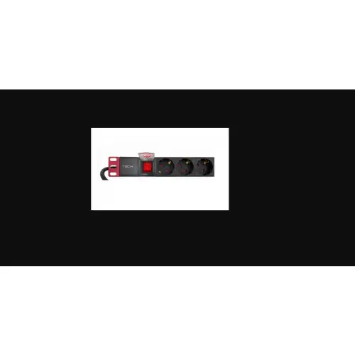 Techly 365733 Listwa zasilająca Rack 19