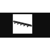 Techly 305922 Organizer kabli do szaf Rack 19", 1U, 5 uchwytów 65mm, czarny