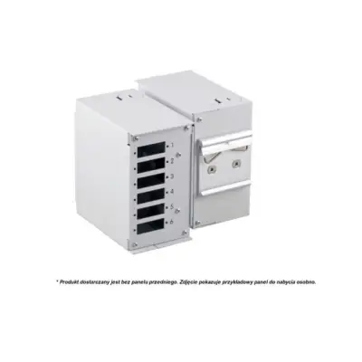 Techly 109801 Przełącznica na szynę DIN na 6 adapterów SC/LC simplex/duplex, bez panelu