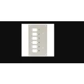Techly 109825 Panel przedni na 6 adapterów SC Simplex lub LC Duplex, do przełącznicy DIN