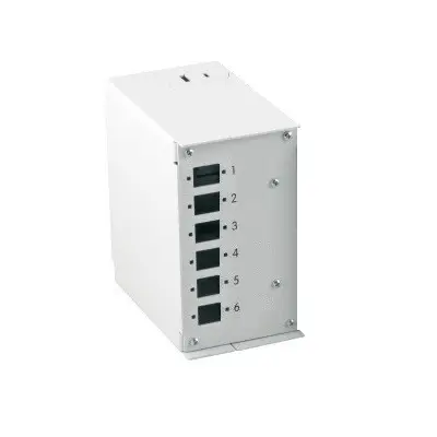 Techly 109825 Panel przedni na 6 adapterów SC Simplex lub LC Duplex, do przełącznicy DIN