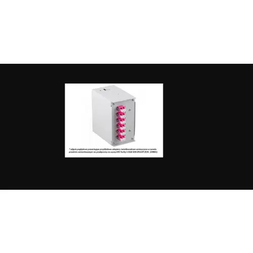 Techly 109825 Panel przedni na 6 adapterów SC Simplex lub LC Duplex, do przełącznicy DIN