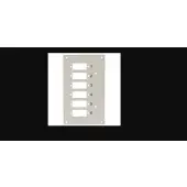 Techly 109818 Panel przedni na 6 adapterów SC Duplex lub LC Quad, do przełącznicy DIN