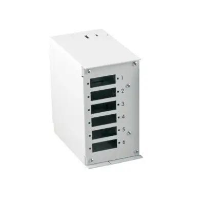 Techly 109818 Panel przedni na 6 adapterów SC Duplex lub LC Quad, do przełącznicy DIN