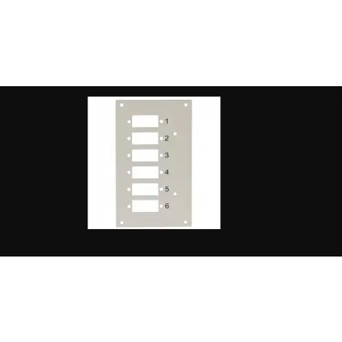 Techly 109818 Panel przedni na 6 adapterów SC Duplex lub LC Quad, do przełącznicy DIN