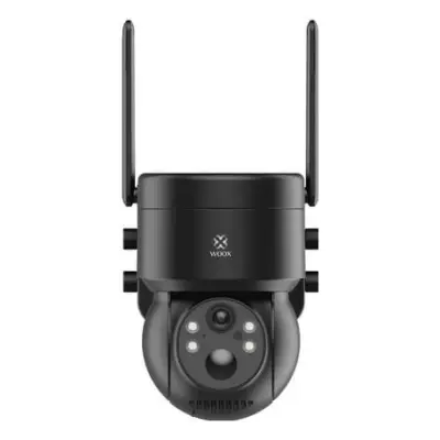 WOOX R3569 Inteligentna zewnętrzna smart kamera obrotowa PTZ IP65 z panelem solarnym