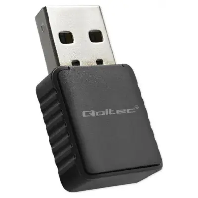Qoltec 56988 Bezprzewodowy Ultra szybki DUAL mini WiFi adapter 2 x 2dBi Standard AC USB 3.0 1300Mbps
