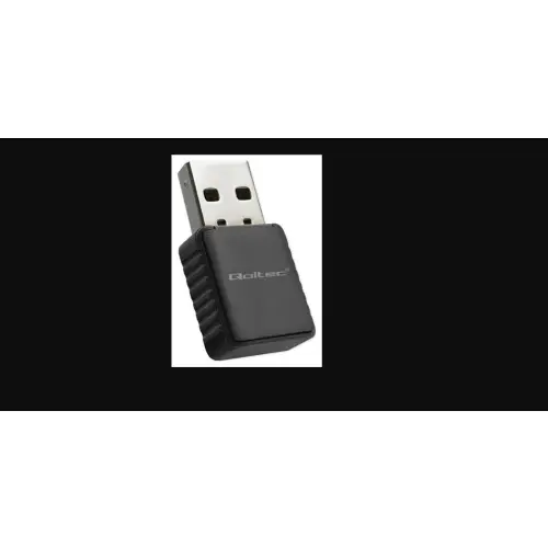 Qoltec 56988 Bezprzewodowy Ultra szybki DUAL mini WiFi adapter 2 x 2dBi Standard AC USB 3.0 1300Mbps