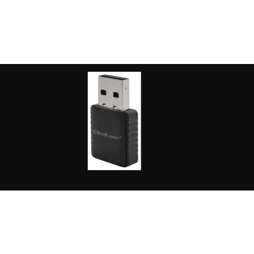 Qoltec 56988 Bezprzewodowy Ultra szybki DUAL mini WiFi adapter 2 x 2dBi Standard AC USB 3.0 1300Mbps