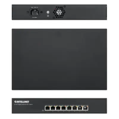 Intellinet 560641 Switch 8p Gigabit PoE