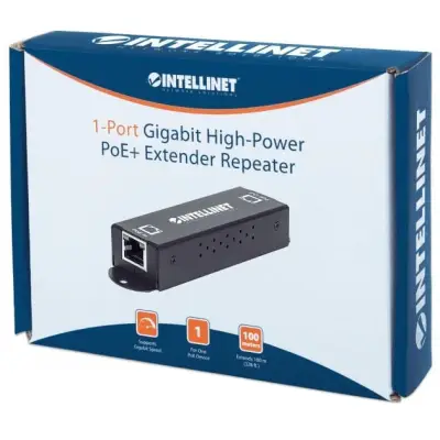 Intellinet wzmacniacz GIGA ethernet POE