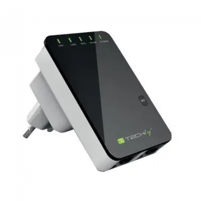 Techly 301078 Wireless mini router / wzmacniacz sygnału 802.11n 300Mb/s, dogniazdkowy