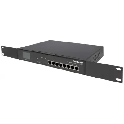 Intellinet 561310 Switch GIGABIT 8x RJ45 w tym 4x Ultra PoE, wyświetlacz LCD