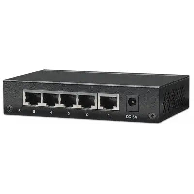 Intellinet 523301 Switch 5p Fast Ethernet, desktop, metalowa obudowa