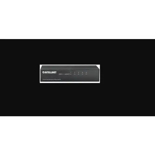 Intellinet 523301 Switch 5p Fast Ethernet, desktop, metalowa obudowa