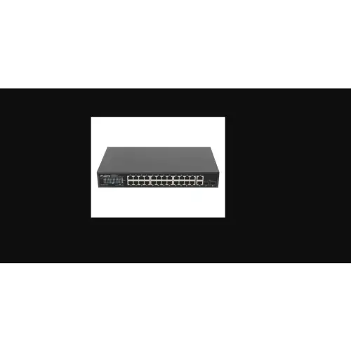 Lanberg switch 24x 1GB PoE+/2x GB 2x SFP rack 19