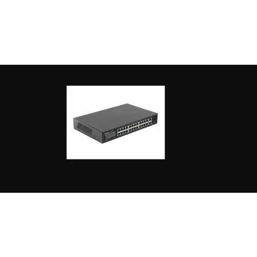 Lanberg switch 24x 100Mb PoE+/2x Combo niezarządzalny rack 19