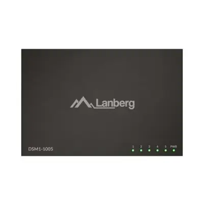 Lanberg switch 5x 1Gb/s niezarządzalny 12V obudowa metalowa