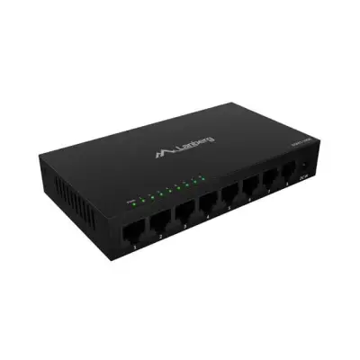 Lanberg switch 8x 1Gb/s niezarządzalny 12V obudowa metalowa