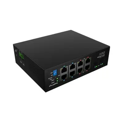 Lanberg switch light industrial POE 4xBT 4xAT 2xSFP DIN niezarządzalny gigabit ethernet