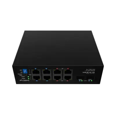 Lanberg switch light industrial POE 4xBT 4xAT 2xSFP DIN niezarządzalny gigabit ethernet