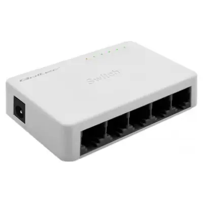Qoltec 52245 Przełącznik sieciowy 5 x portów RJ45 100Mbps LAN