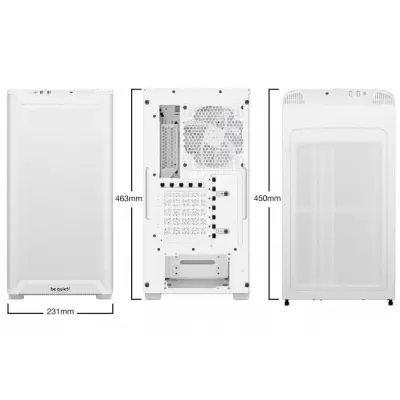 be quiet! Pure Base 501 LX z oknem, biała